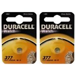 2 piles 377 duracell - pile sr626sw oxyde dargent