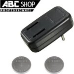 2 pile accu batterie rechargeable cr2032 lir2032 3. 6v lir cr 2032 pile bouton 40mah + chargeur 2 pile accu batterie rechargeable cr2032 lir2032 3. 6v lir cr 2032 pile bouton 40mah + chargeur