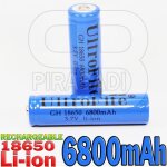 2 pile accu rechargeable 18650 3. 7v 6800mah li - ion batterie - qualite pro #35 2 pile accu rechargeable 18650 3. 7v 6800mah li - ion batterie - qualite pro #35