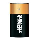 2 piles alcalines lr20 / d duracell plus power (1?