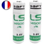2 piles lithium ls14500 - 14500 - aa - 36v - saft
