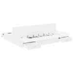 2 places - cadre de lit modernedouble - vidaxl - avec tiroir - avec rangement avec t�te de lit - avec ...