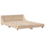 2 places - cadre de lit et sommier � lattes double - vidaxl - contreplaqu� - contemporain - sans matelas ...