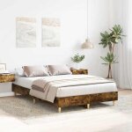 2 places - cadre de lit et sommier � lattes double - vidaxl - contreplaqu� - contemporain - sans matelas ...