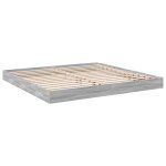 2 places - cadre de lit et sommier � lattes double - vidaxl - contreplaqu� - contemporain - sans matelas ...