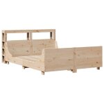 2 places - cadre de lit et t�te de lit modernedouble - vidaxl - sans matelas - 120x190 cm - bois de pin ...