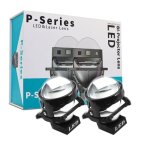 2 projecteurs bi - led 12v 50w / 60w 3 pouces 8000lm conversion de phares feux de route feux de croisement ...