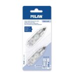 Recharge ruban correcteur - milan - 5mm x 6m - 2 unit�s - blanc