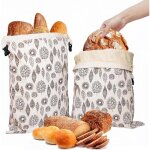2 sacs � pain en cire dabeille - r�utilisables - conviennent pour le pain fait maison et autres produits ...