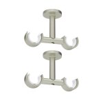 2 supports de tringle à rideaux double gris fixation au plafond diamètre 28 2 supports de tringle à rideaux double gris fixation au plafond diamètre 28