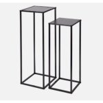 2 tables sellette appoint industriel metal chevet desserte loft 2 tables sellette appoint industriel metal chevet desserte loft