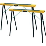 2 trteaux pliants 100 kg reglable en hauteur 780mm drakkar quipement 09039. 02