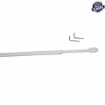 2 tringles ovales extensibles 60 - 90cm coloris - blanc