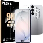 2 verres tremp�s et 2 vitres cam�ra - booling - pour samsung galaxy s26 - protection anti - rayures