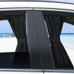 2 x 50 s rideau de fentre ct voiture pare - soleil protection uv vhicule pare - soleil rglable rideau ...
