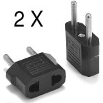 2 x adaptateur secteur us chine vers prise lectrique eu france europe voyage usa