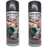 2 x colle bombe spray maquettes papier carton bois textile a�rosol 300 ml loisir