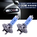 2 x h7 ampoule lampe xenon halogene 100w 8500k 12v blanc de phare de voiture halogène super lumineux 2 x h7 ampoule lampe xenon halogene 100w 8500k 12v blanc de phare de voiture halogène super lumineux