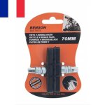 2 x patins de frein en v 70 mm pour vlo vtt vtc pads blocs darrt freinage