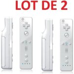 2 x télécommande wiimote pour nintendo wii et wii u - blanc@h4 2 x télécommande wiimote pour nintendo wii et wii u - blanc@h4