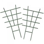 Tuteurs 2 échelles verte emboîtable pour plantes grimpantes 28x17cm Tuteurs 2 échelles verte emboîtable pour plantes grimpantes 28x17cm