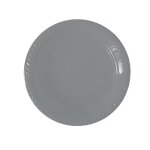 20 assiettes plastique réutilisable 22cm gris - vaisselle de fête 20 assiettes plastique réutilisable 22cm gris - vaisselle de fête