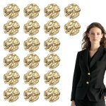 20 boutons dor�s mercerie - manteaux / vestes / gilets - couture / projets artisanaux qiedoviey
