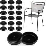 20 capuchons ronds en plastique pour pieds de meubles de terrasse pieds de chaise en fer forg� pour tables ...