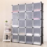 20 cube armoire de chambre oobest avec porte meuble de rangement avec penderie modulable tige  vtements ...