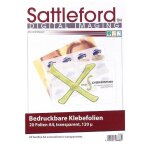 20 feuilles a4 autocollantes transparentes