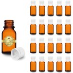 20 flacons ambr�s 10 ml avec bouchon compte - gouttes huiles essentielles cosm�tiques m�dicaments
