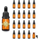 20 flacons ambrés 10 ml avec pipette en verre huiles essentielles cosmétiques 20 flacons ambrés 10 ml avec pipette en verre huiles essentielles cosmétiques