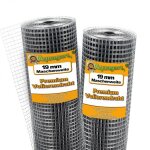 Grillage pour volire - aquagart - 20 m x 1 m - acier galvanis - maille 19 mm - paisseur 09 mm