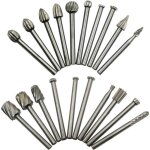 20 pcs hss bois fraisage outil rotatif bois sculpture outils accessoires dremel rotary outil cutter cutter ...