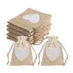 20 pcs sacs en lin petits sacs en tissu pochon bijoux sachets en jute sachet tissu sac tissu cordon sacs ...