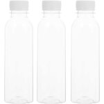 20 pices 250 ml bouteilles de jus en plastique rutilisables rcipients clairs avec bouchons vides rcipients ...