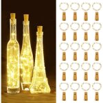 20 pi�ces bouchon lumineux pour bouteille led bouteille guirlande 2m 20 leds bouteille lumi�res bouchon ...