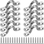 20 pi�ces boucles de pont pour kayaks pontet inox oeil plaques forme � bosse boucle fixe platine � ?il ...