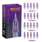 20 pi�ces cartouche tatouage aiguilles de tatouage jetables1207rl 1207rm 1209rl 1209rm