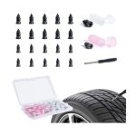 20 pices clous en caoutchouc pour rparation de pneu kit anti - crevaison pour voiture outil de rparation ...
