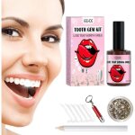 20 pices kit dentaire - bijoux kit dentaire avec colle strass dentaire cristaux professionnels kit de ...