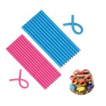 Bigoudis flexibles - non chaleur - 20 pices - 2 diamtres - pour boucles diy - sr et rutilisable