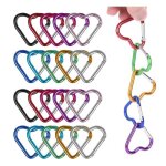 20 pices petit mousqueton coeur mousqueton en aluminium mousqueton porte cls durable mini mousqueton ...