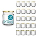 20 pots à confiture en verre vides 212 ml - bocaux en verre petit pots bocaux pour conserves et confitures ... 20 pots à confiture en verre vides 212 ml - bocaux en verre petit pots bocaux pour conserves et confitures ...