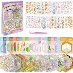 20 sc�nes 3d maison autocollants kit sticker therapy anti - stress26 stickers pet + 20 miniatures diy ...