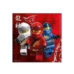 Serviettes en papier - lego - ninjago - 20 pi�ces - 33 x 33 cm - multicolore