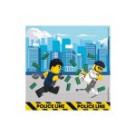20 serviettes en papier lego city 33 x 33 cm - multicolore