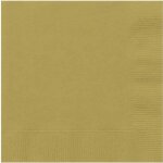 20 serviettes en papier dor�es 33 x 33 cm - or