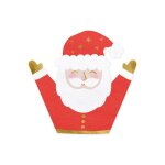 20 serviettes de table jetable papier forme pre nol 16. 5x15cm rouge