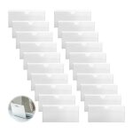 20 support de carte pare - brise 12cm x 6cm vignette auto adhesive plastifiee pvc transparent autocollant ...